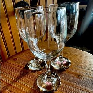 Handmade by me wine glass charms w genuine gemstones Wine charms set of three